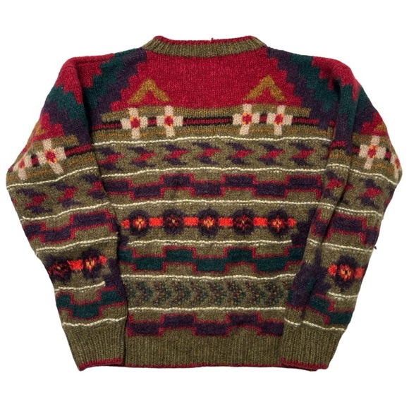 Vintage Woolrich Aztec Patterned Wool Sweater - Picture 2 of 6